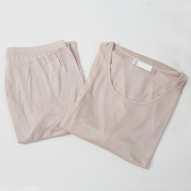 100% Pure Mulberry Silk Women Underwear Set