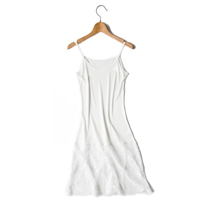 Mulberry Silk Blend Lace Slip Dress