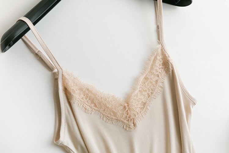 Premium Silk-Viscose Blend Lace Camisole