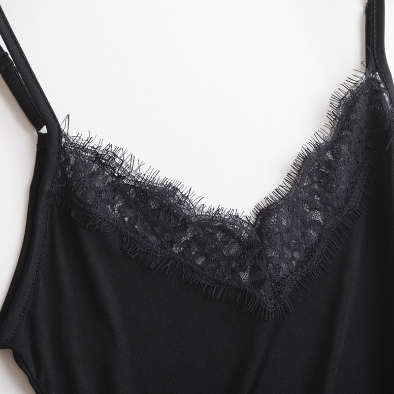 Premium Silk-Viscose Blend Lace Camisole