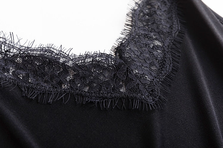 Premium Silk-Viscose Blend Lace Camisole