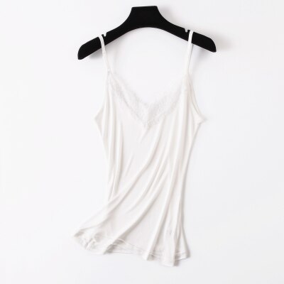 Premium Silk-Viscose Blend Lace Camisole