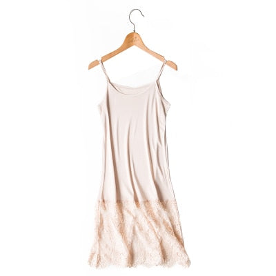 Mulberry Silk Blend Lace Slip Dress