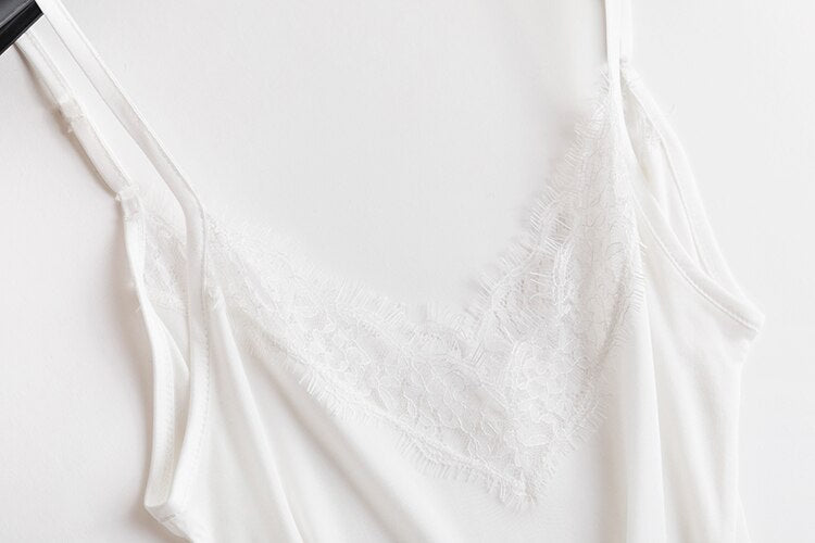 Premium Silk-Viscose Blend Lace Camisole