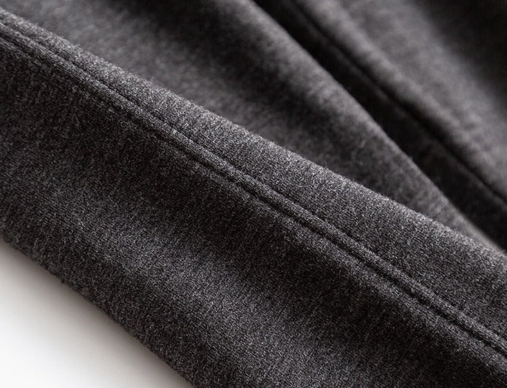 100% Premium Mulberry Silk Filled Solid Knitted Thermal Leggings