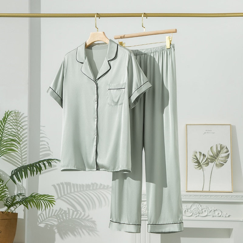 Elegant Pure Mulberry Silk Pajamas
