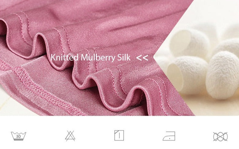 Pure Mulberry Silk Blend Chic Women's Polo Shirt