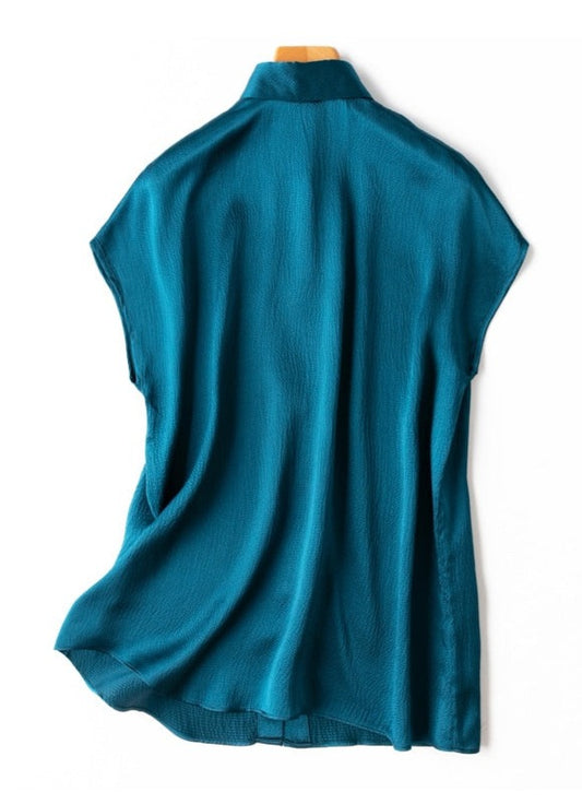 100% Mulberry Silk Batwing Chic Women's Shirt