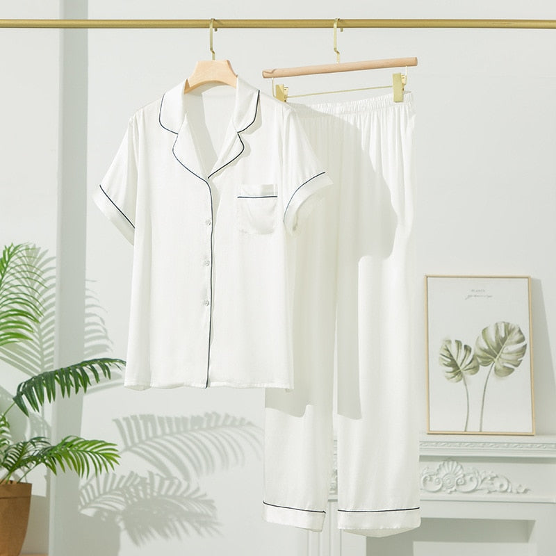 Elegant Pure Mulberry Silk Pajamas