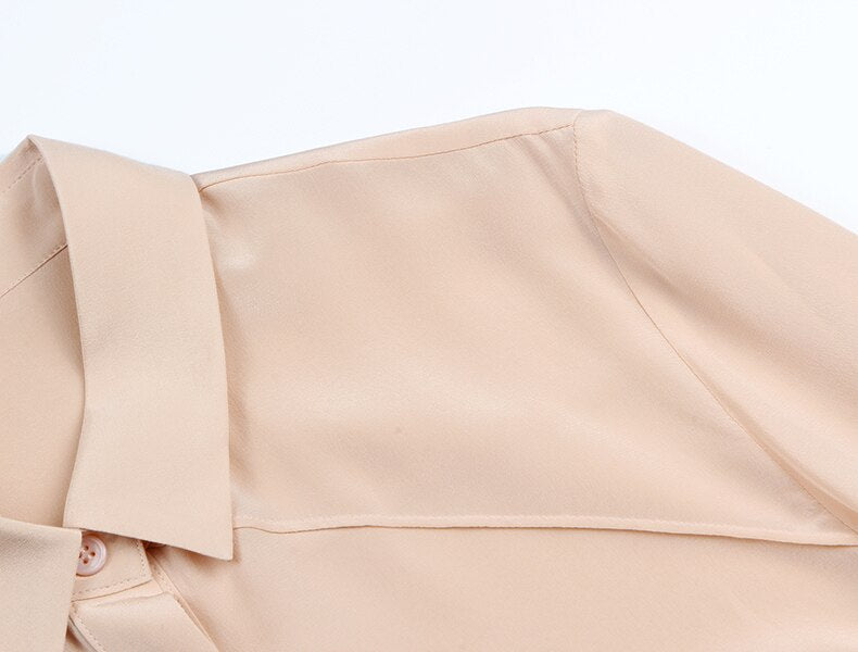 100% Pure Mulberry Chic Waved Shirt