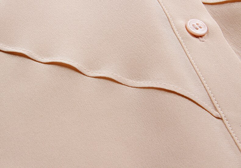 100% Pure Mulberry Chic Waved Shirt