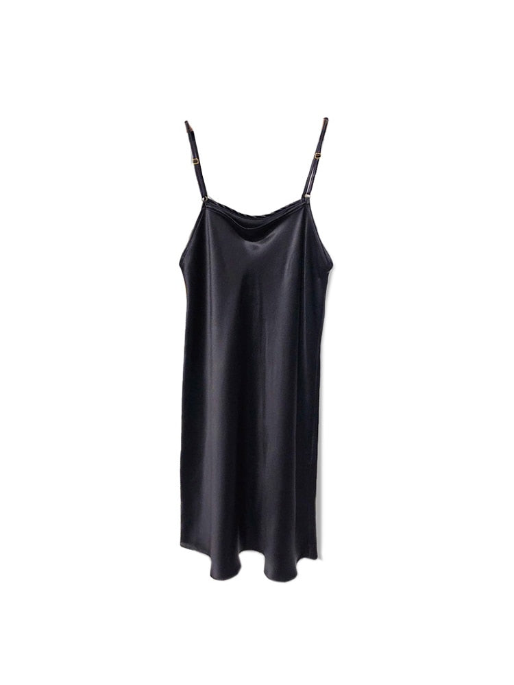 19mm Pure Mulberry Silk Chic Slip Dress