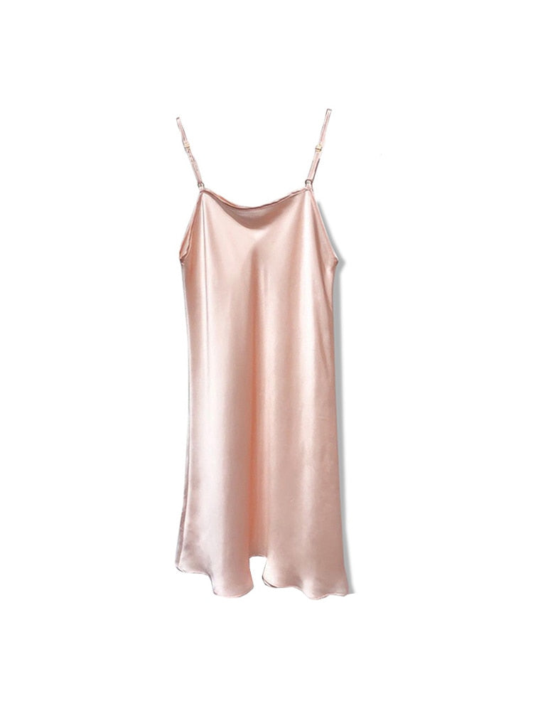 19mm Pure Mulberry Silk Chic Slip Dress