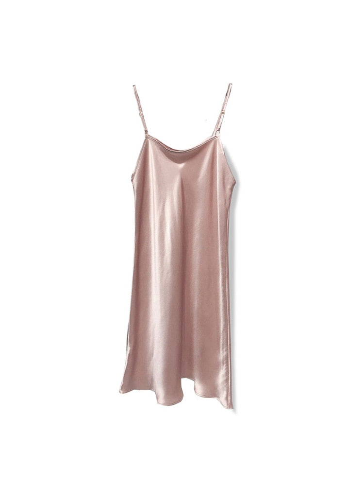 19mm Pure Mulberry Silk Chic Slip Dress