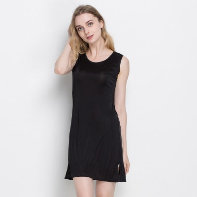 100% Pure Soft Mulberry Silk Elegant Midi Dress