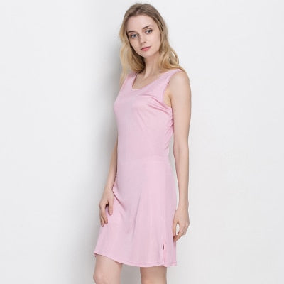 100% Pure Soft Mulberry Silk Elegant Midi Dress