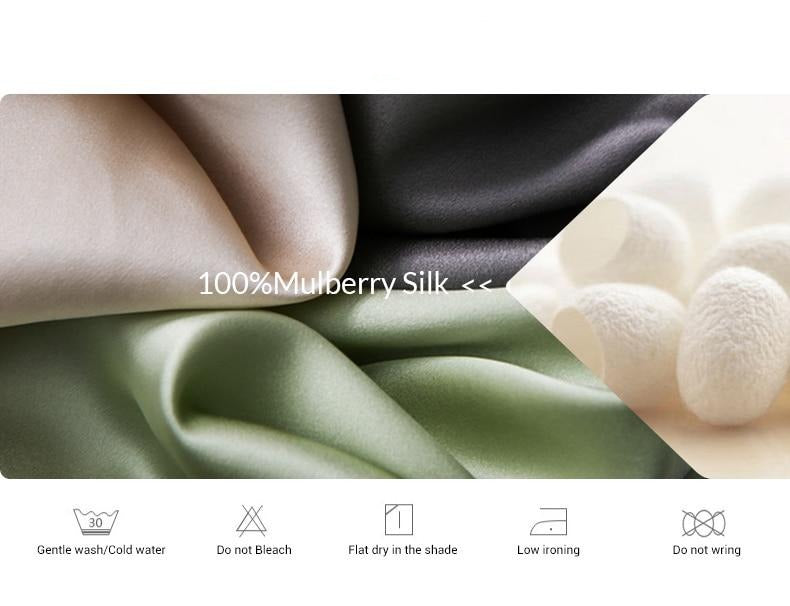 Premium 100% Mulberry Silk Cap Sleeves Top