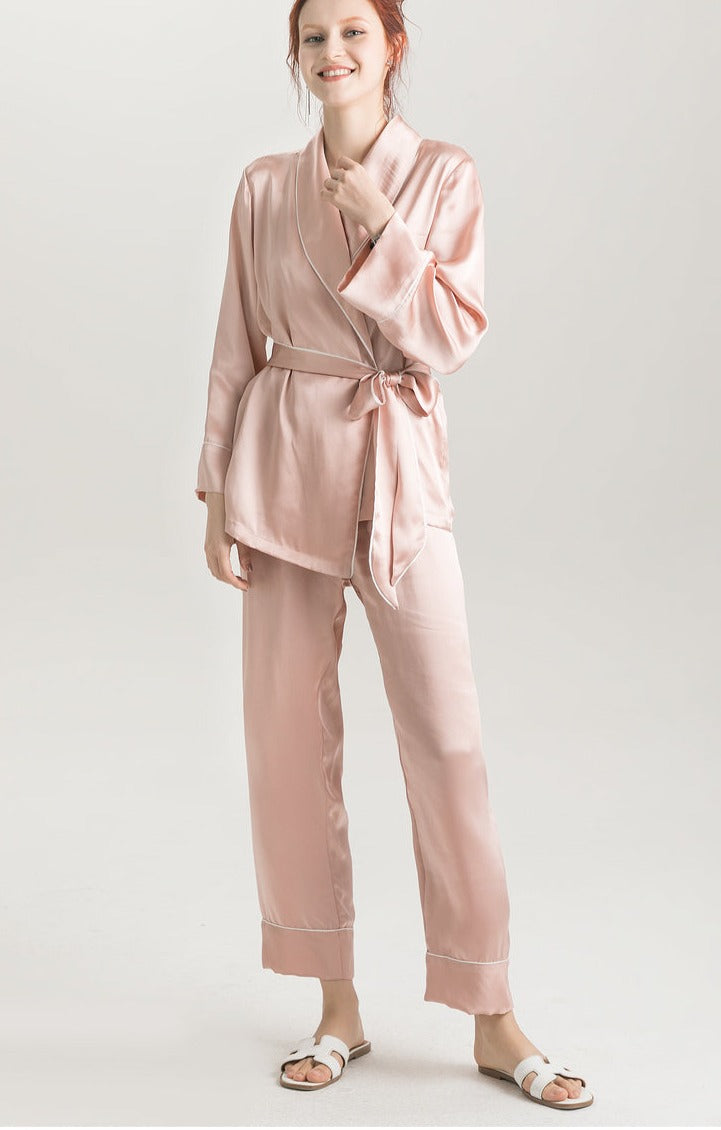 100% Premium Mulberry Silk Pajama Set