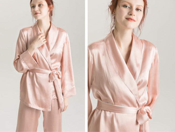 100% Premium Mulberry Silk Pajama Set