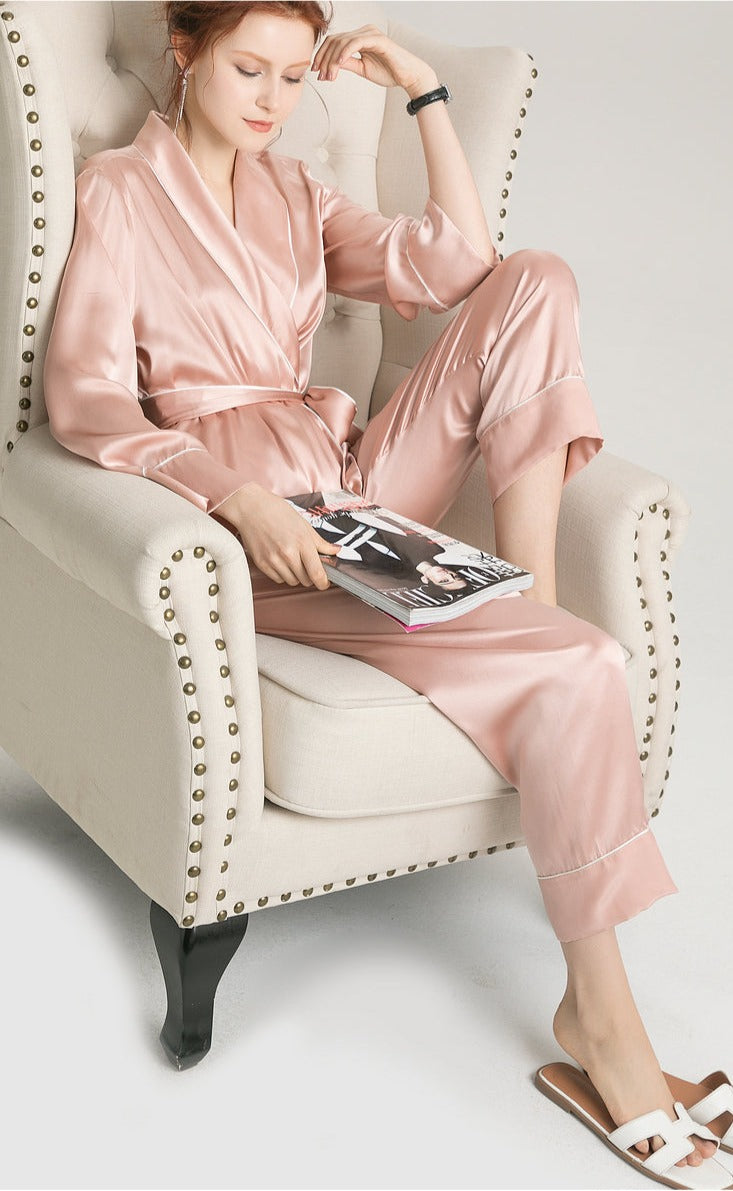 100% Premium Mulberry Silk Pajama Set