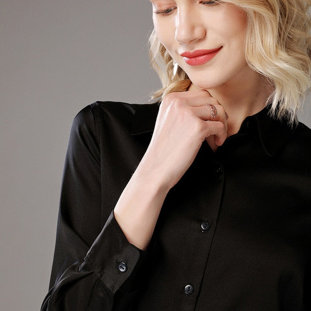19 Momme Mulberry Silk Chic Women's Shirts