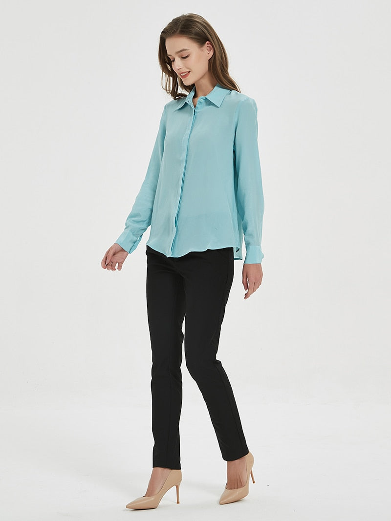 Pure Mulberry Silk Classic Women Shirts