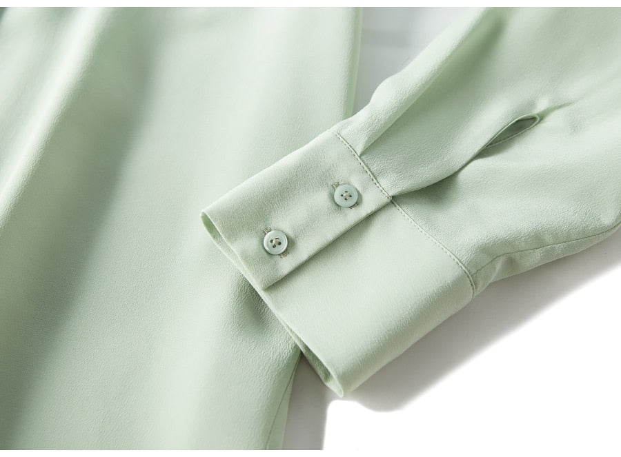 Pure Mulberry Silk Classic Women Shirts