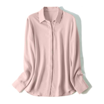 Pure Mulberry Silk Classic Women Shirts