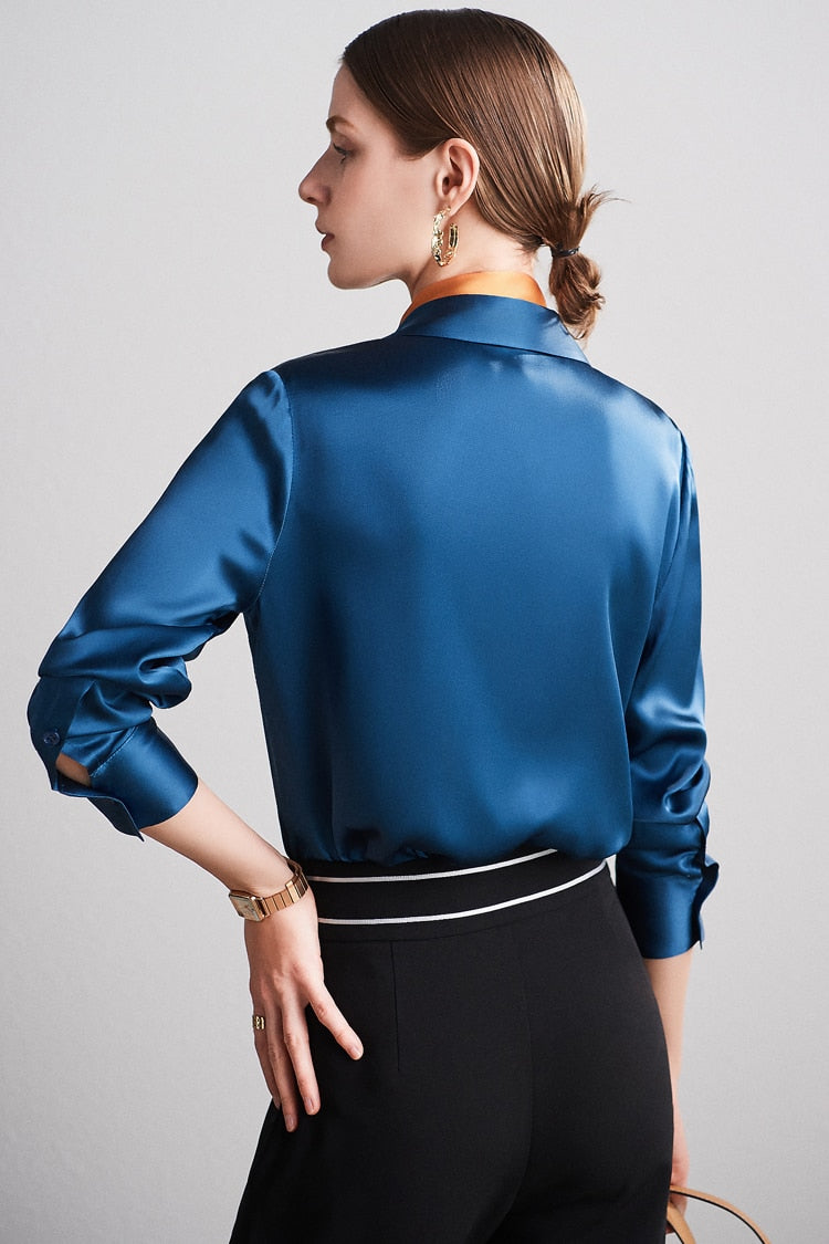Pure Mulberry Silk Chic Blouse Shirt