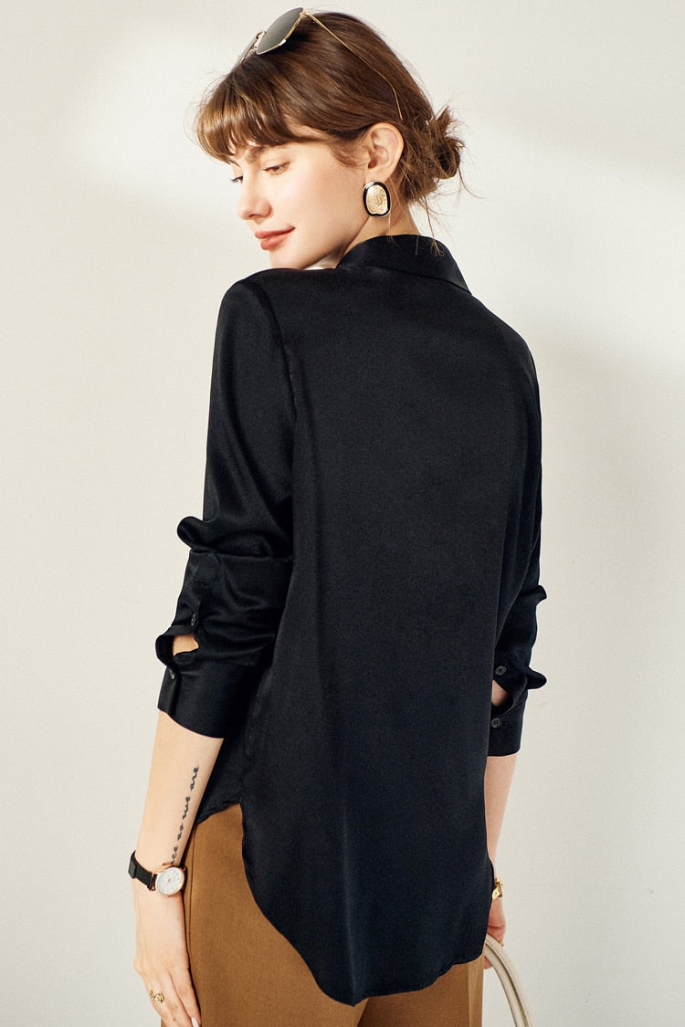 Pure Mulberry Silk Chic Blouse Shirt