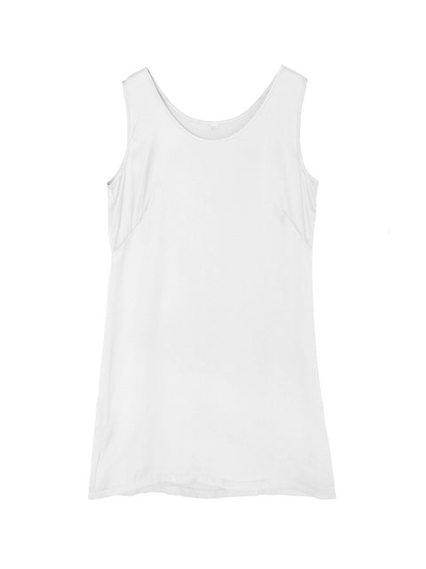 100% Pure Mulberry Silk Sleeveless Mini Tank Top Dress