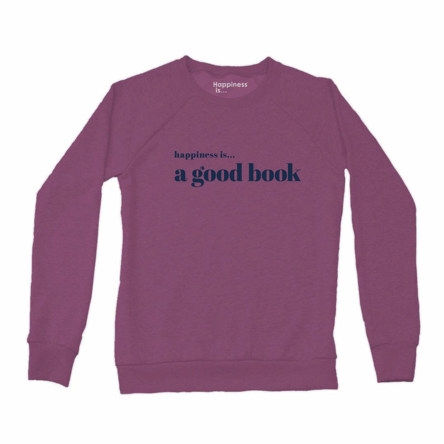 Women's Good Book Crew Sweatshirt, Plum