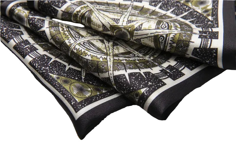 100% Premium Mulberry Silk Two-ayers Reversible Chic Scarves