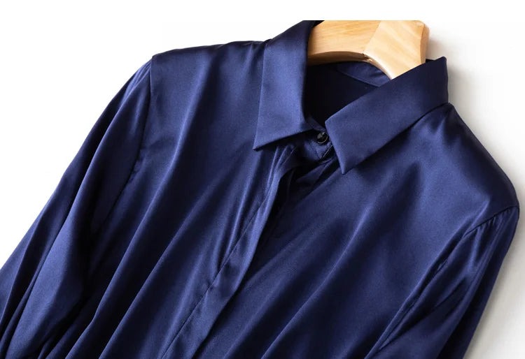 Pure Mulberry Silk Classic and Elegant Women's Shirt