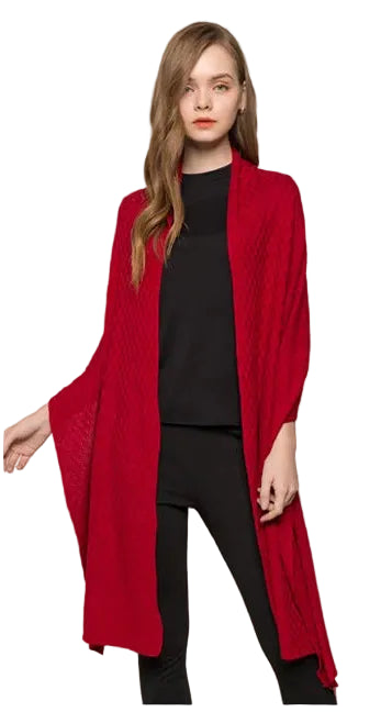 Premium Silk-Cashmere Textured Fall and Winter Scarf