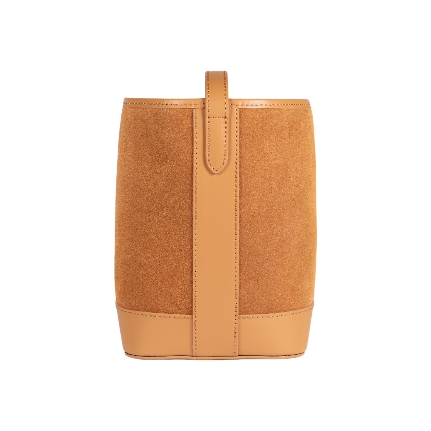 RB1031CQ  | Made in Italy BRENDA Women's Bucket Bag in Genuine Leather - Tan