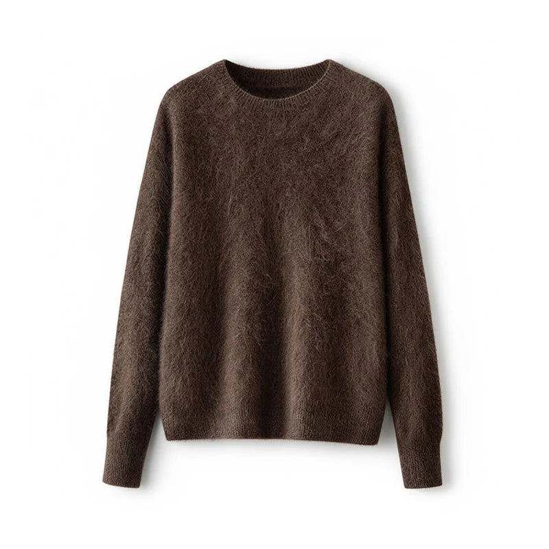 Premium Wool-Cashmere-Silk Knitted Women's Sweater