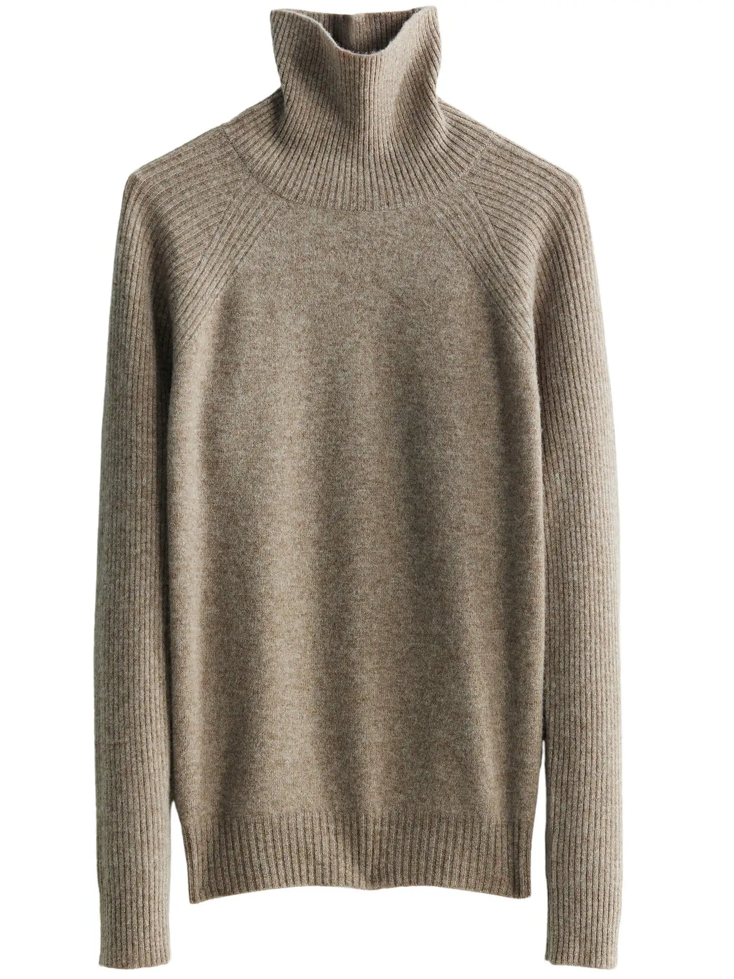 100% Australian Merino Wool Half Ribbed Stylish Warm Sweater