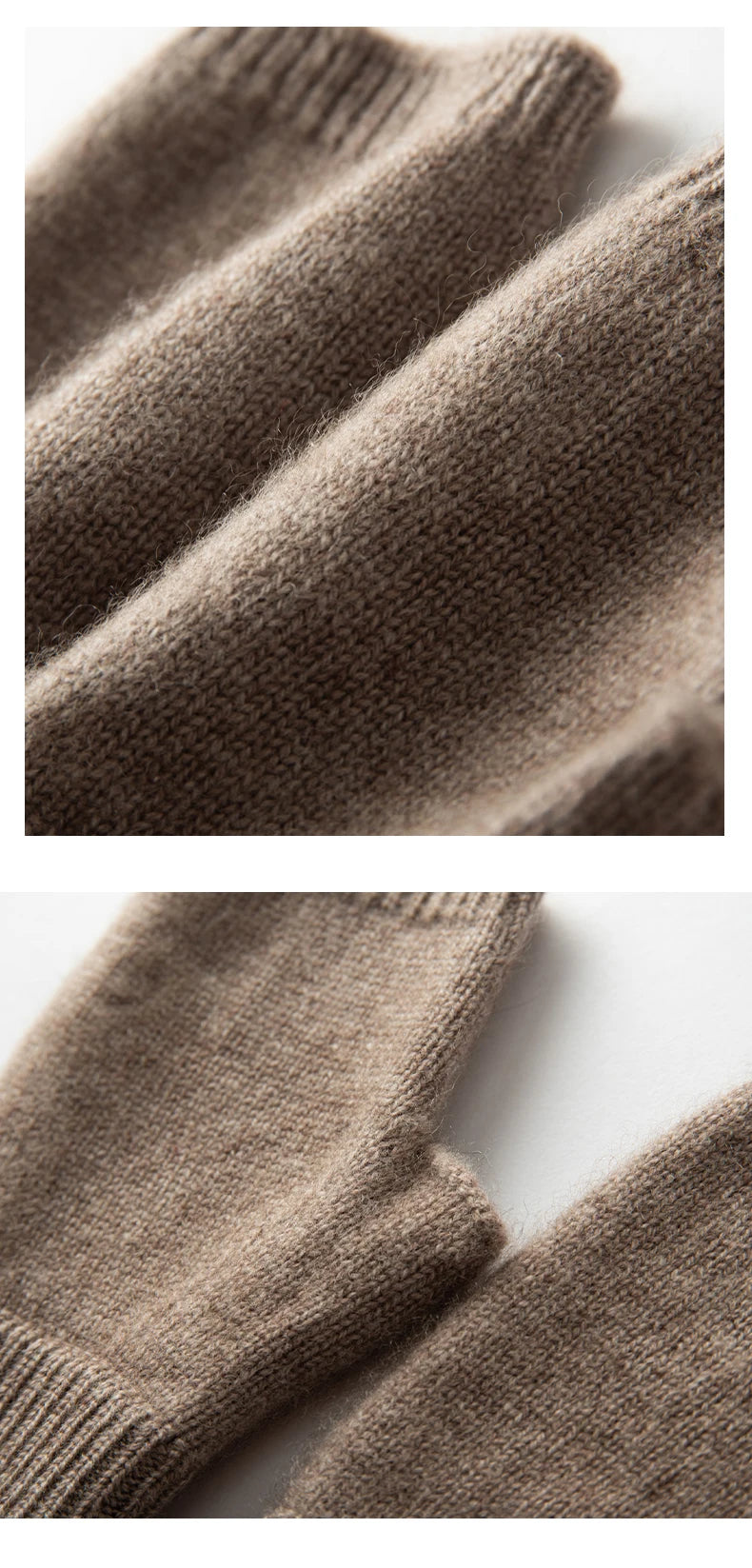 100% Premium Goat Cashmere Handmade Fingerless Gloves