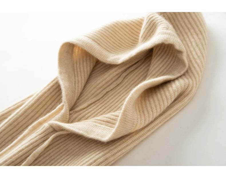 Premium 65%Wool, 35% Cashmere Unisex Winter Neck Warm Balaclava