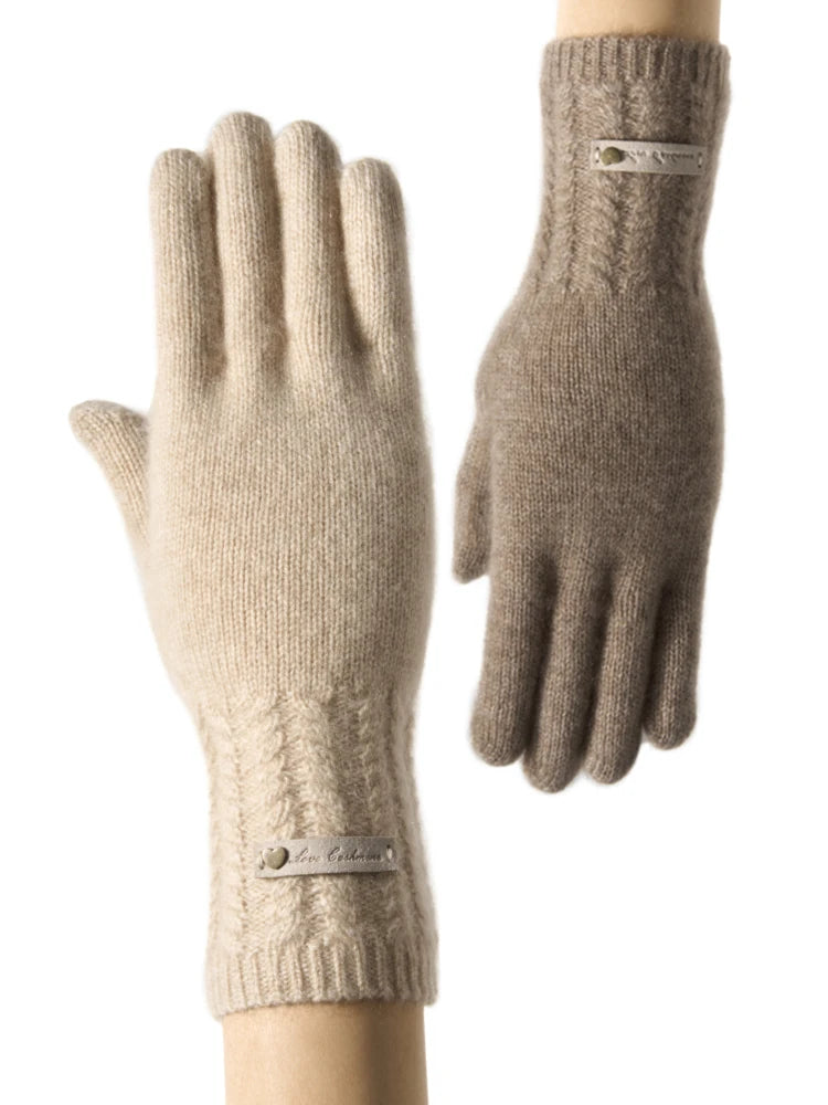 100% Premium Cashmere Classic Touchscreen Gloves