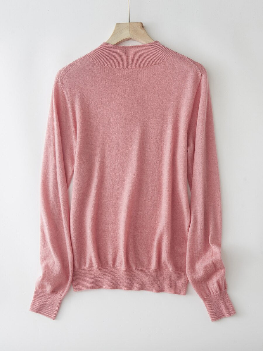 100% Australian Merino Wool Super Soft Crew Neck Machine Washable  Women Sweater