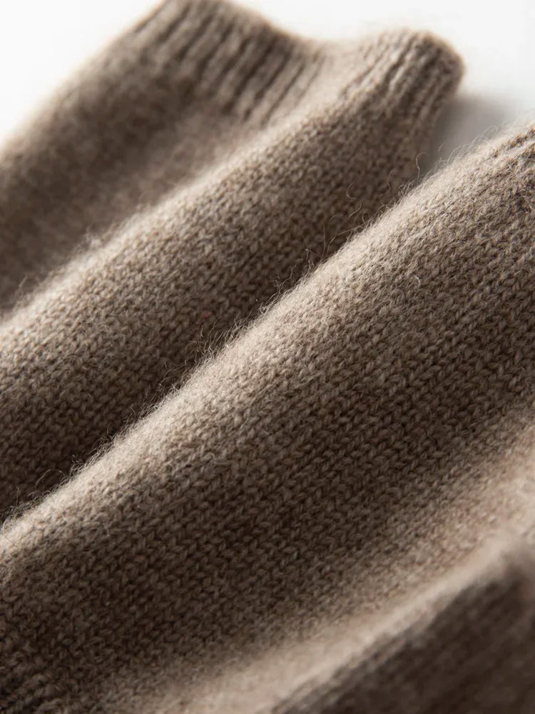 100% Premium Goat Cashmere Handmade Fingerless Gloves