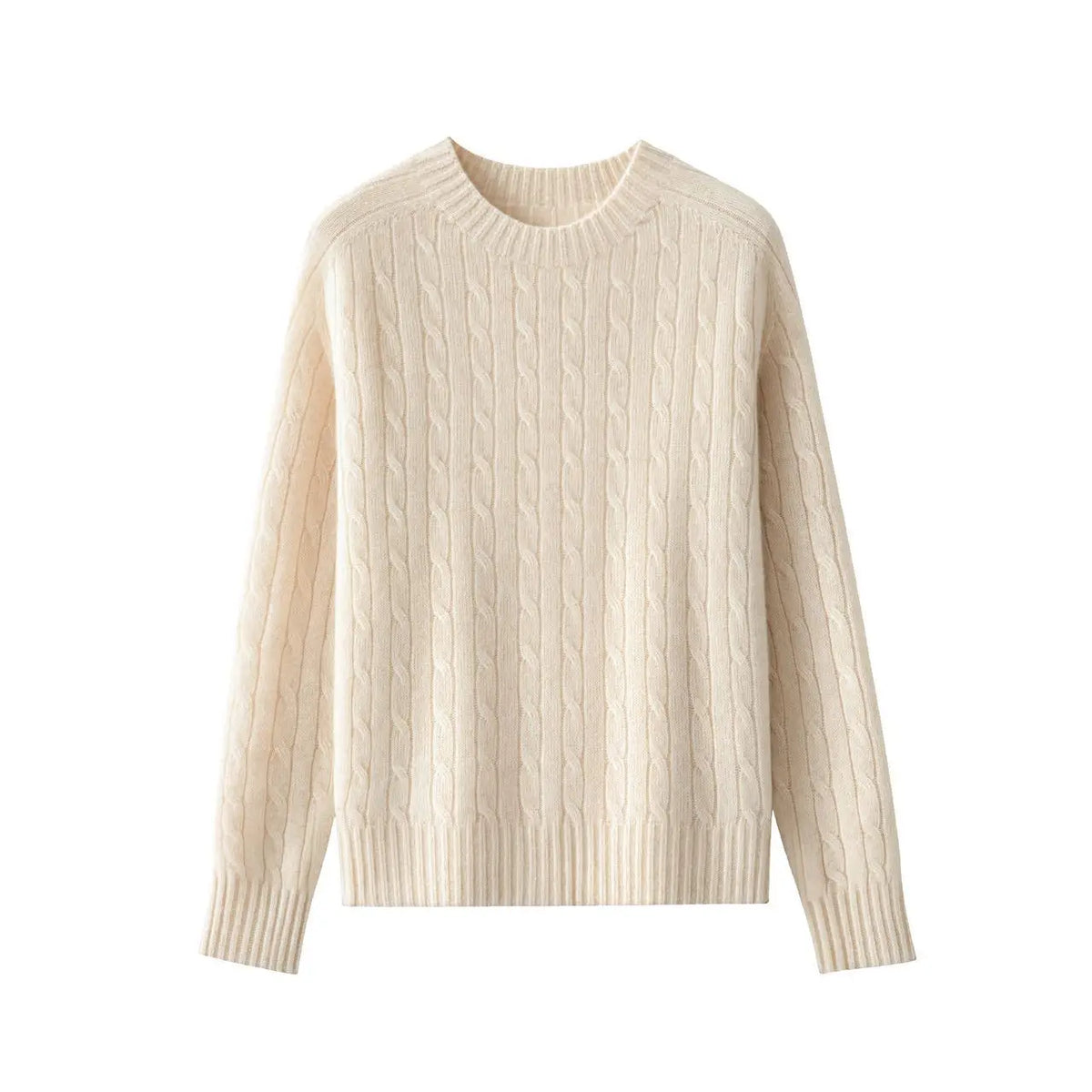 A wool-cashmere beige sweater  