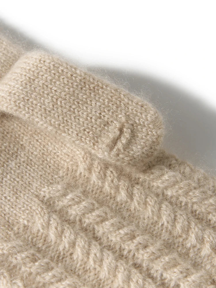 100% Premium Cashmere Classic Touchscreen Gloves