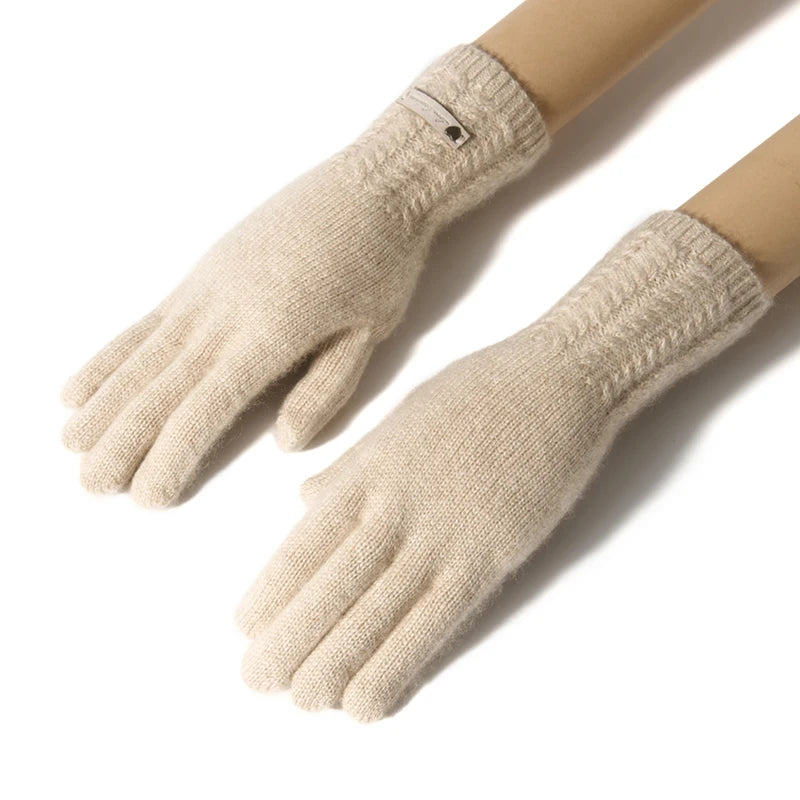 100% Premium Cashmere Classic Touchscreen Gloves