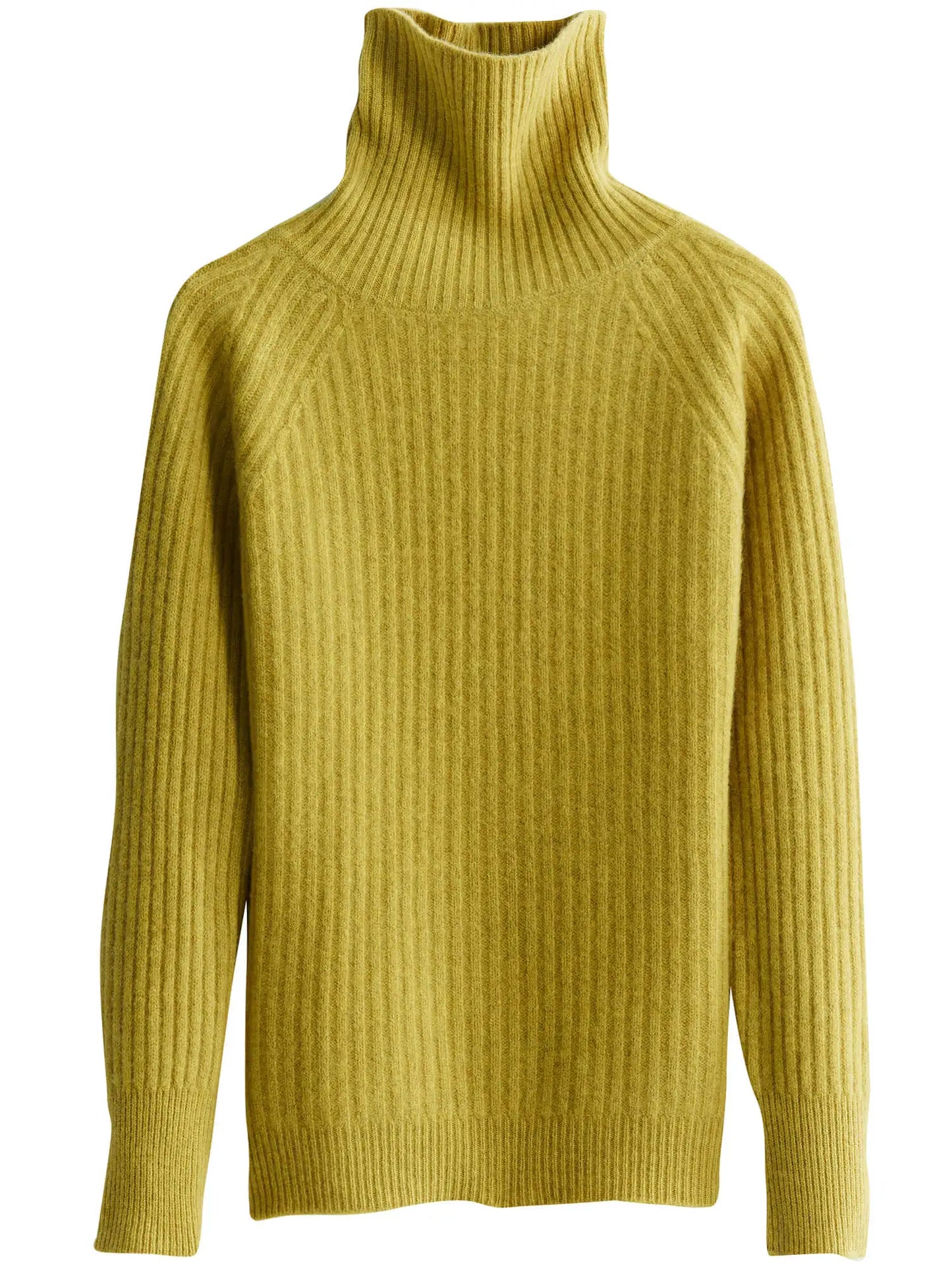 100% Australian Merino Wool Turtleneck Ribbed Sweater