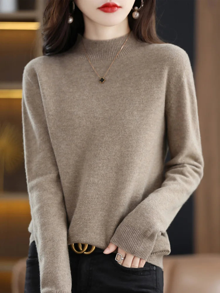 100% Australian Merino Wool Classic Warm Women's Sweater