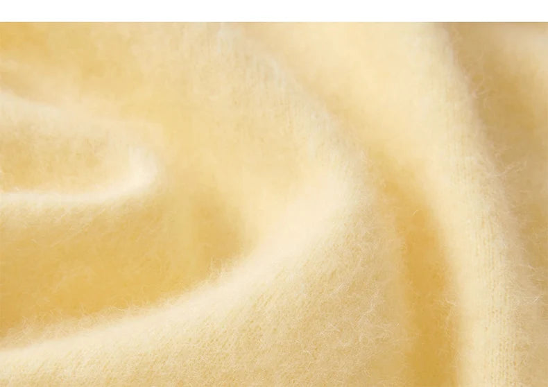 Premium Wool Cashmere Blend V Neck Women's Vest Pullover Loose Sweater