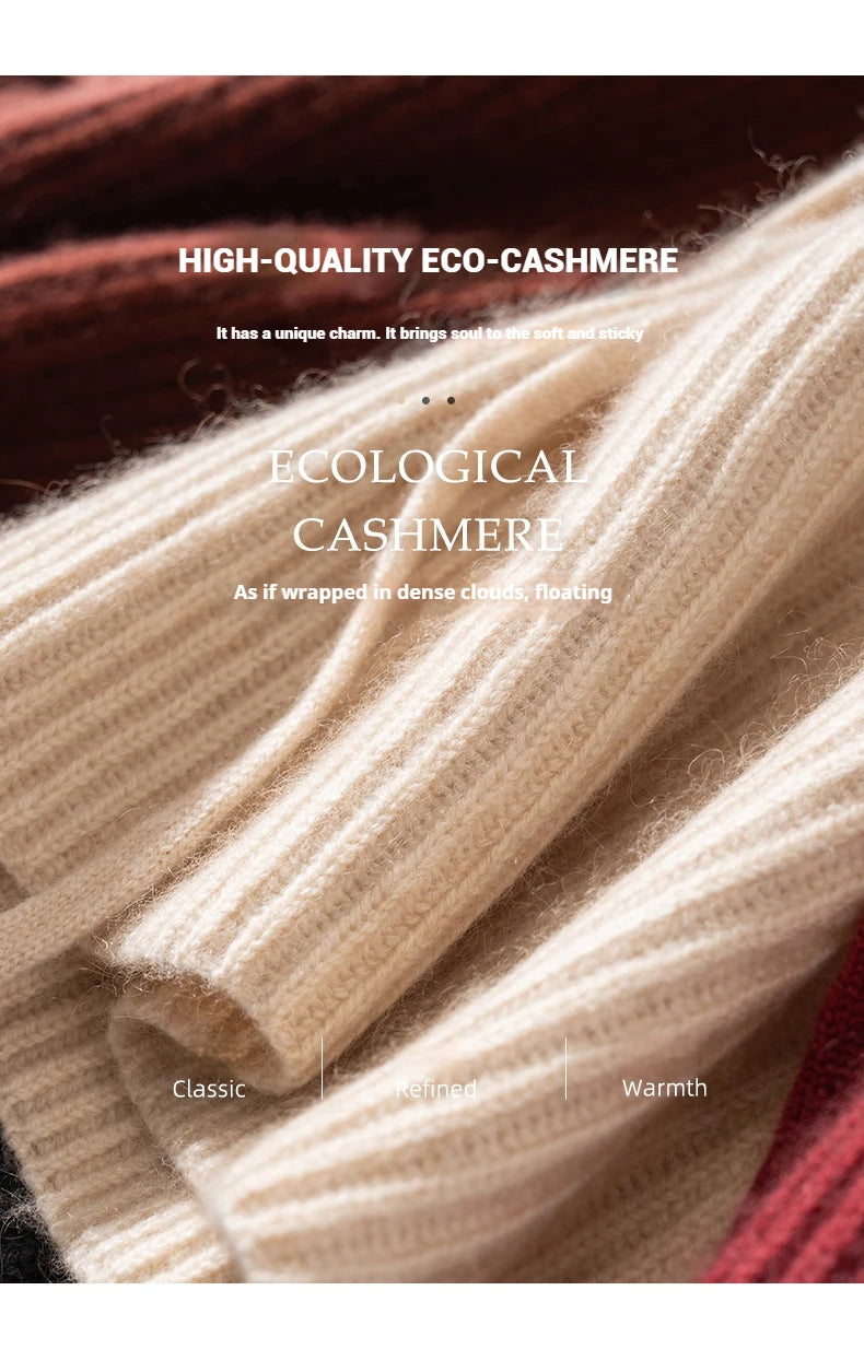 Premium 65%Wool, 35% Cashmere Unisex Winter Neck Warm Balaclava